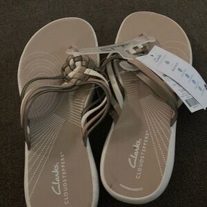 Clarks Brown Sandals Comfortable Leather Design